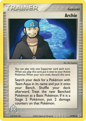 Pokemon TCG - EX Team Magma vs Team Aqua - Archie - 71/95