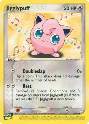 Pokemon TCG - EX Team Magma vs Team Aqua - Jigglypuff - 41/95 - Reverse Holofoil