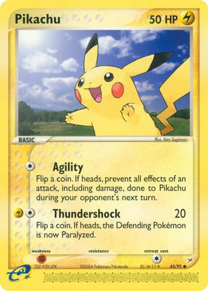 Pokemon TCG - EX Team Magma vs Team Aqua - Pikachu - 43/95 - Reverse Holofoil