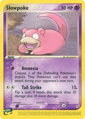 Pokemon TCG - EX Team Magma vs Team Aqua - Slowpoke - 45/95 - Reverse Holofoil