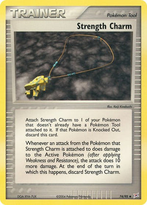 Pokemon TCG - EX Team Magma vs Team Aqua - Strength Charm - 74/95 - Reverse Holofoil