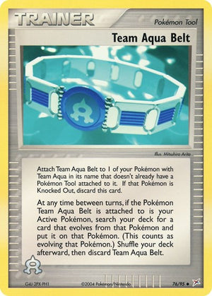 Pokemon TCG - EX Team Magma vs Team Aqua - Team Aqua Belt - 76/95