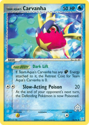 Pokemon TCG - EX Team Magma vs Team Aqua - Team Aqua's Carvanha - 25/95