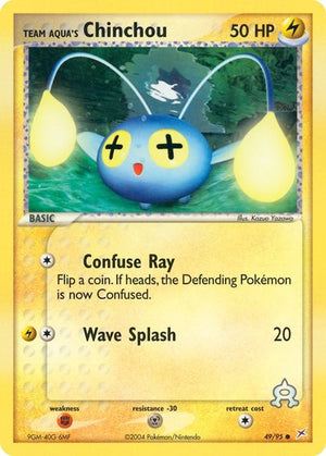 Pokemon TCG - EX Team Magma vs Team Aqua - Team Aqua's Chinchou - 49/95 - Reverse Holofoil