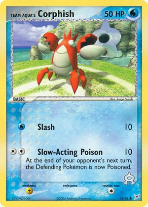 Pokemon TCG - EX Team Magma vs Team Aqua - Team Aqua's Corphish - 51/95