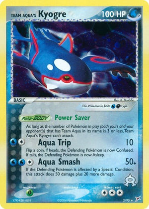 Pokemon TCG - EX Team Magma vs Team Aqua - Team Aqua's Kyogre - 3/95 - Holofoil