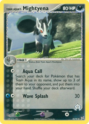 Pokemon TCG - EX Team Magma vs Team Aqua - Team Aqua's Mightyena - 30/95