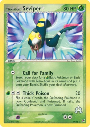 Pokemon TCG - EX Team Magma vs Team Aqua - Team Aqua's Seviper - 17/95