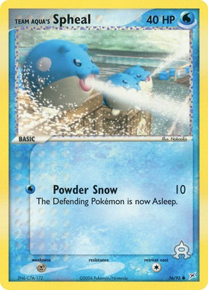 Pokemon TCG - EX Team Magma vs Team Aqua - Team Aqua's Spheal - 56/95 - Reverse Holofoil