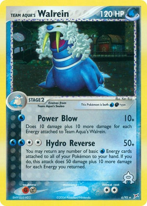Pokemon TCG - EX Team Magma vs Team Aqua - Team Aqua's Walrein - 6/95 - Holofoil