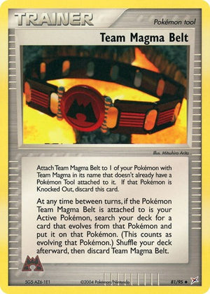 Pokemon TCG - EX Team Magma vs Team Aqua - Team Magma Belt - 81/95
