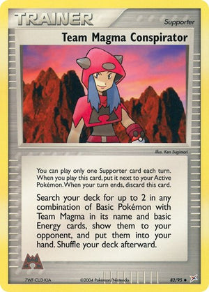 Pokemon TCG - EX Team Magma vs Team Aqua - Team Magma Conspirator - 82/95 - Reverse Holofoil