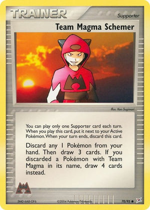 Pokemon TCG - EX Team Magma vs Team Aqua - Team Magma Schemer - 70/95 - Reverse Holofoil