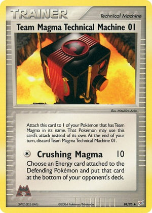 Pokemon TCG - EX Team Magma vs Team Aqua - Team Magma Technical Machine - 84/95 - Reverse Holofoil