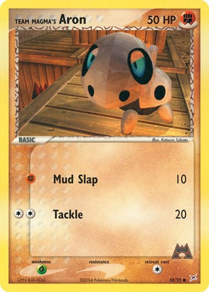Pokemon TCG - EX Team Magma vs Team Aqua - Team Magma's Aron - 58/95