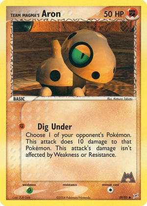 Pokemon TCG - EX Team Magma vs Team Aqua - Team Magma's Aron - 59/95