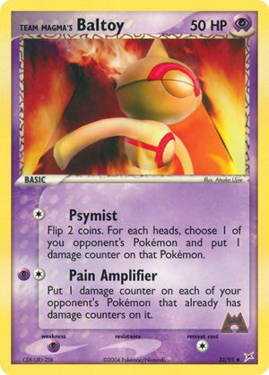 Pokemon TCG - EX Team Magma vs Team Aqua - Team Magma's Baltoy - 32/95