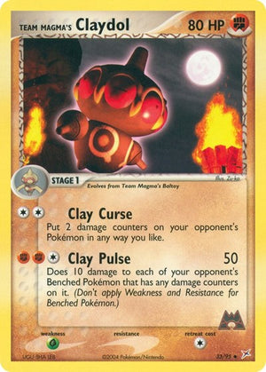 Pokemon TCG - EX Team Magma vs Team Aqua - Team Magma's Claydol - 33/95