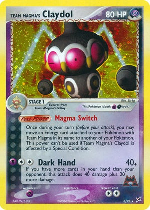 Pokemon TCG - EX Team Magma vs Team Aqua - Team Magma's Claydol - 8/95 - Holofoil