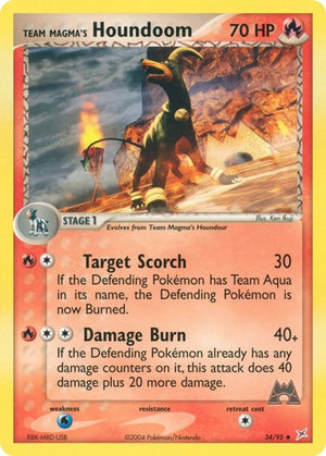 Pokemon TCG - EX Team Magma vs Team Aqua - Team Magma's Houndoom - 34/95