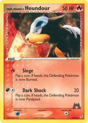 Pokemon TCG - EX Team Magma vs Team Aqua - Team Magma's Houndour - 35/95