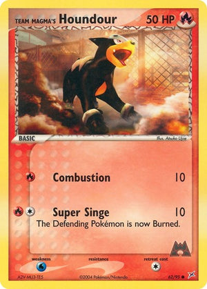 Pokemon TCG - EX Team Magma vs Team Aqua - Team Magma's Houndour - 62/95
