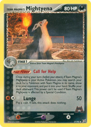 Pokemon TCG - EX Team Magma vs Team Aqua - Team Magma's Mightyena - 37/95