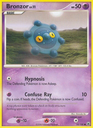 Pokemon TCG - Majestic Dawn - Bronzor - 52/100 - Reverse Holofoil
