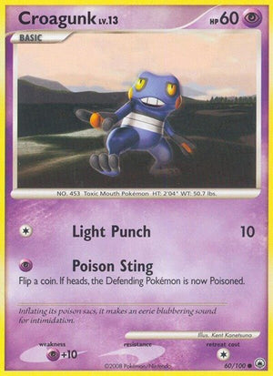 Pokemon TCG - Majestic Dawn - Croagunk - 60/100 - Reverse Holofoil