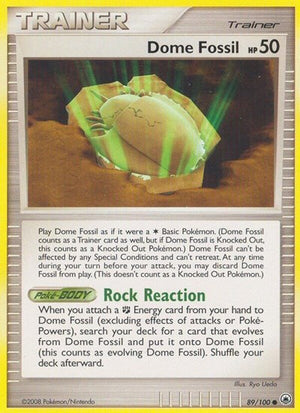 Pokemon TCG - Majestic Dawn - Dome Fossil - 89/100 - Reverse Holofoil