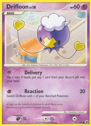 Pokemon TCG - Majestic Dawn - Drifloon - 61/100 - Reverse Holofoil