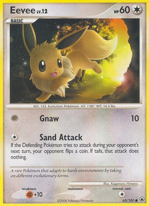 Pokemon TCG - Majestic Dawn - Eevee - 63/100 - Reverse Holofoil