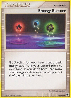 Pokemon TCG - Majestic Dawn - Energy Restore - 81/100