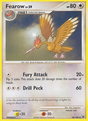 Pokemon TCG - Majestic Dawn - Fearow - 36/100