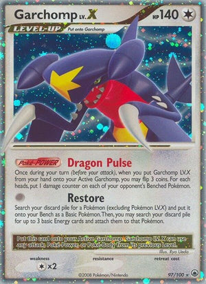 Pokemon TCG - Majestic Dawn - Garchomp LV.X - 97/100 - Holofoil