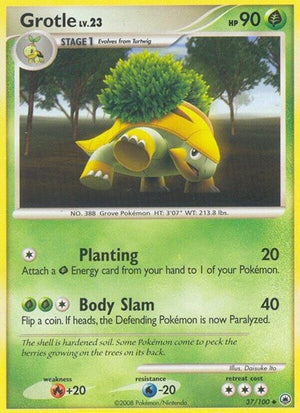 Pokemon TCG - Majestic Dawn - Grotle - 37/100 - Reverse Holofoil