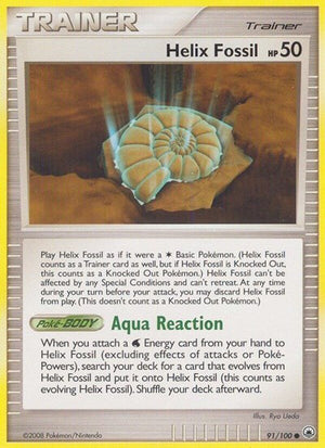 Pokemon TCG - Majestic Dawn - Helix Fossil - 91/100