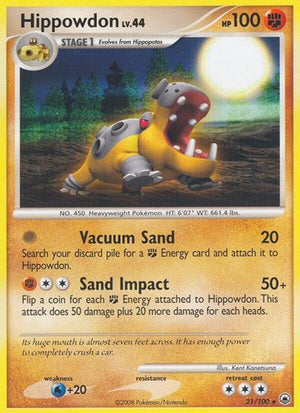 Pokemon TCG - Majestic Dawn - Hippowdon - 21/100 - Reverse Holofoil