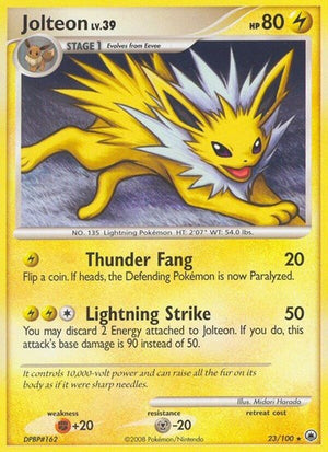 Pokemon TCG - Majestic Dawn - Jolteon - 23/100 - Reverse Holofoil
