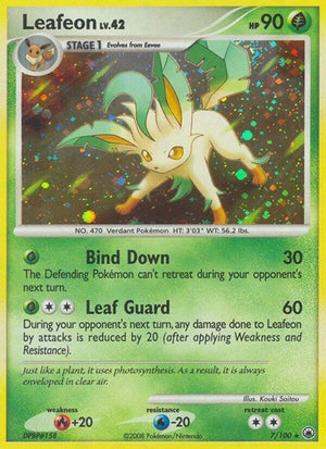 Pokemon TCG - Majestic Dawn - Leafeon - 7/100 - Holofoil