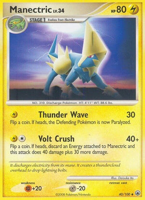 Pokemon TCG - Majestic Dawn - Manectric - 40/100