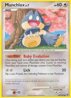 Pokemon TCG - Majestic Dawn - Munchlax - 68/100