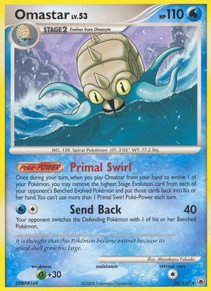 Pokemon TCG - Majestic Dawn - Omastar - 26/100