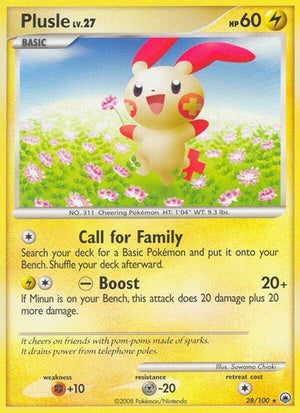 Pokemon TCG - Majestic Dawn - Plusle - 28/100