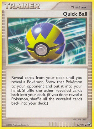 Pokemon TCG - Majestic Dawn - Quick Ball - 86/100 - Reverse Holofoil