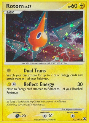 Pokemon TCG - Majestic Dawn - Rotom - 13/100 - Reverse Holofoil