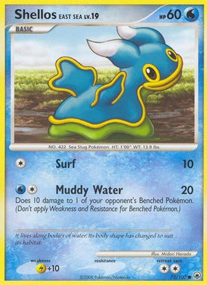 Pokemon TCG - Majestic Dawn - Shellos East Sea - 73/100 - Reverse Holofoil