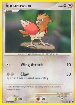 Pokemon TCG - Majestic Dawn - Spearow - 74/100