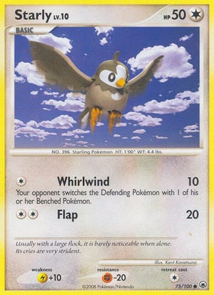 Pokemon TCG - Majestic Dawn - Starly - 75/100 - Reverse Holofoil