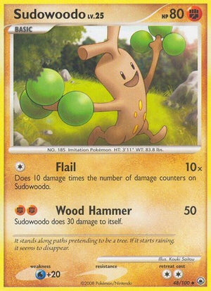 Pokemon TCG - Majestic Dawn - Sudowoodo - 48/100 - Reverse Holofoil